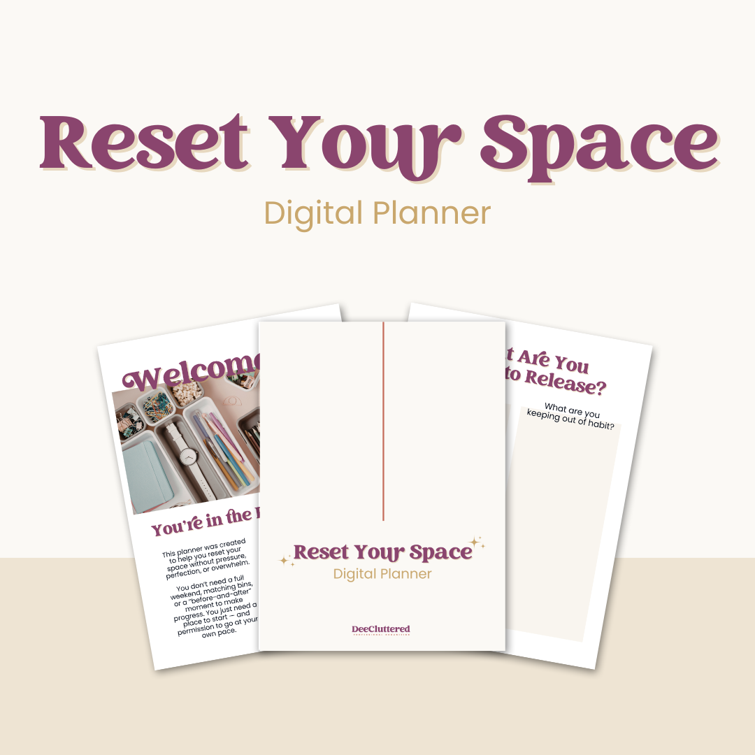 Reset Your Space: A Digital Home Organization Planner
